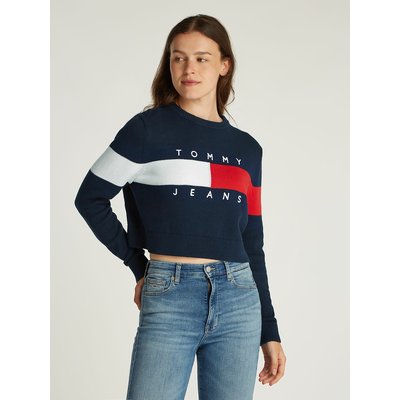 Pull col rond imprimé TOMMY JEANS