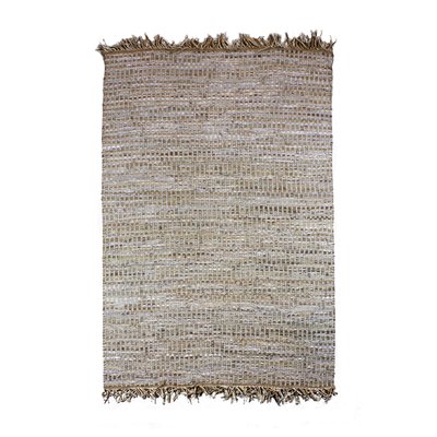 Tapis en cuir, jute et coton NOW'S HOME