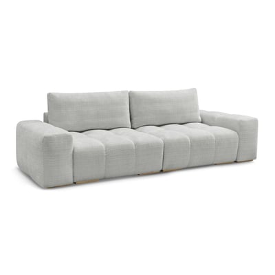 Canapé droit fixe 3 places en tissu texturé, ANAKIN BOBOCHIC