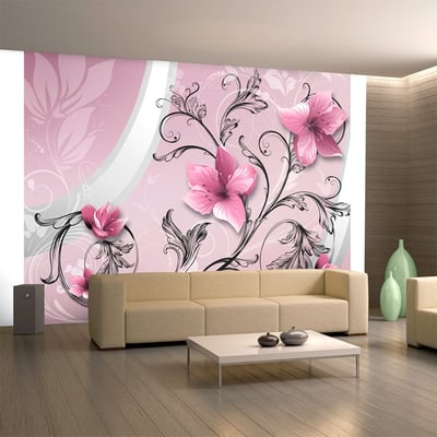 Papier peint intissé panoramique Fleurs Signs of happiness EDEN