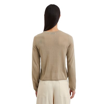 Cardigan en maille fine regular en mélange de coton organique MARC O'POLO