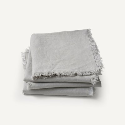 Set of 4 Yastigi 100% Washed Linen Napkins AM.PM