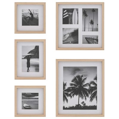 Lot de 5 cadres photos en bois ATMOSPHERA