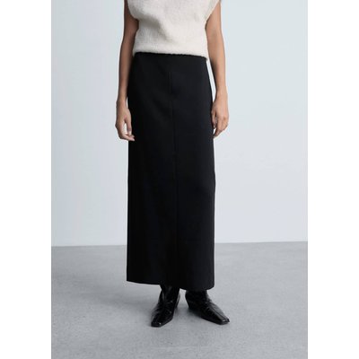 Jupe crayon noire fendue shop