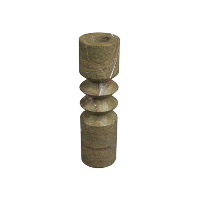 Porte-bougie design en marbre brun, Satpura DUTCHBONE
