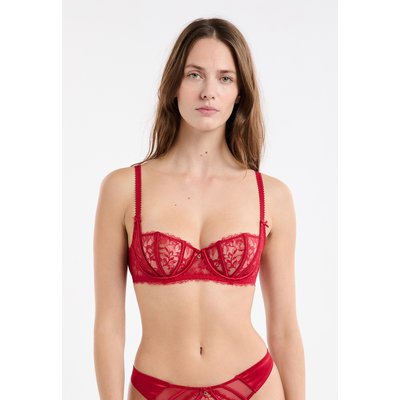 Soutien-gorge corbeille en satin et dentelle eyelash MASCARADE ETAM