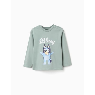 T-shirt en coton à manches longues et imprimé Bluey ZIPPY