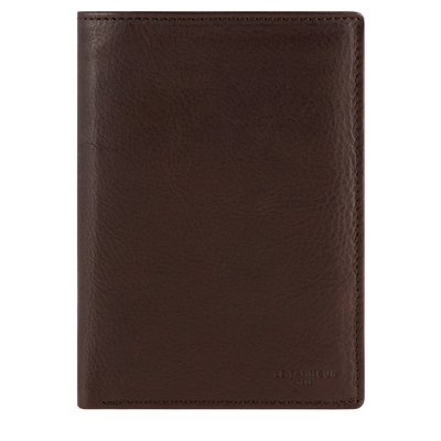 Portefeuille vertical zippé 2 volets grand en cuir huilé GARY LE TANNEUR