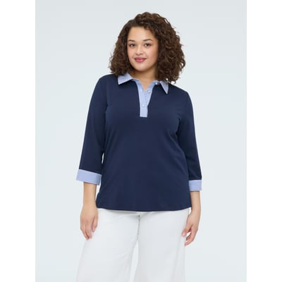 T-shirt avec col polo FIORELLA RUBINO