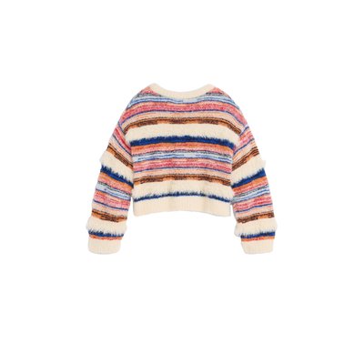 Pull court à rayures DESIGUAL