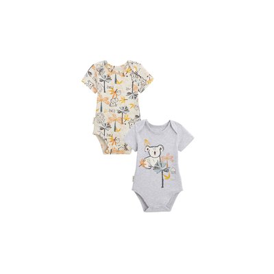Lot de 2 bodies bébé manches courtes TAPIOCA PETIT BEGUIN