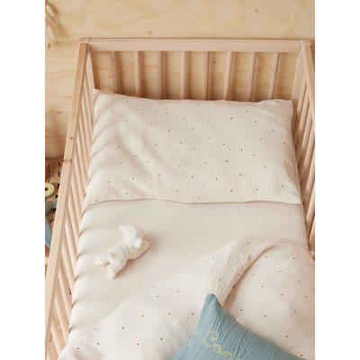 Taie D'oreiller  Gaze De Coton Bio "baby Gaufrée" CYRILLUS