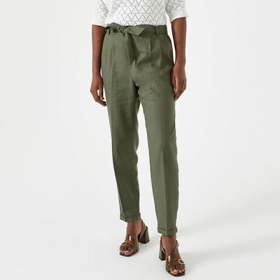 Pantalon en lin femme pas cher La Redoute
