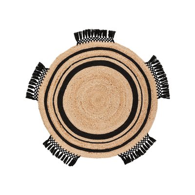 Tapis rond de jute fait main JUTTA BENUTA 