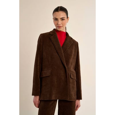 Blazer droit en velours MOLLY BRACKEN