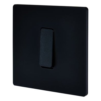 Interrupteur Duo Poussoir M Noir Mat MODELEC