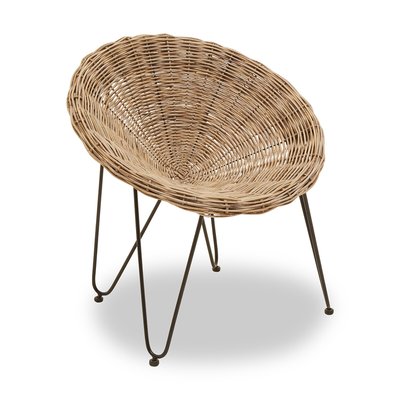 Woven Rattan Round Armchair SO'HOME