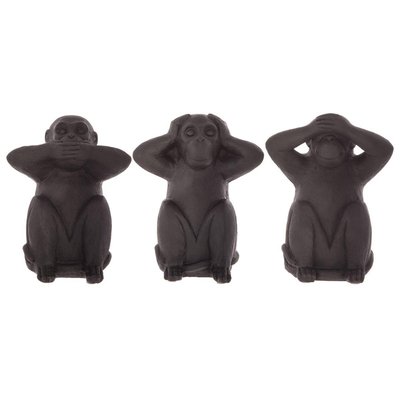 Set de 3 statuettes SINGES SAGESSE ATMOSPHERA