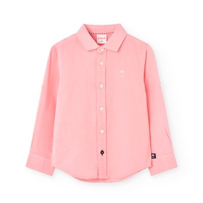 Chemise unie à manches longues BOBOLI