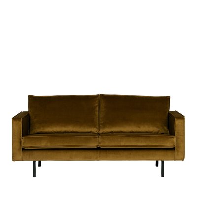 Canapé 3 places vintage en velours - BRONCO BEPUREHOME