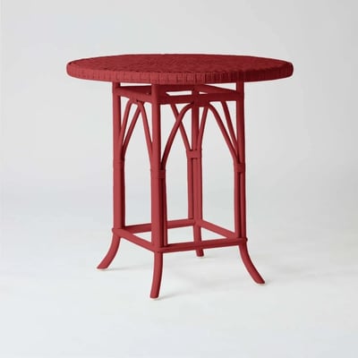 Table en rotin PRIMAVERA laqué corail KOK