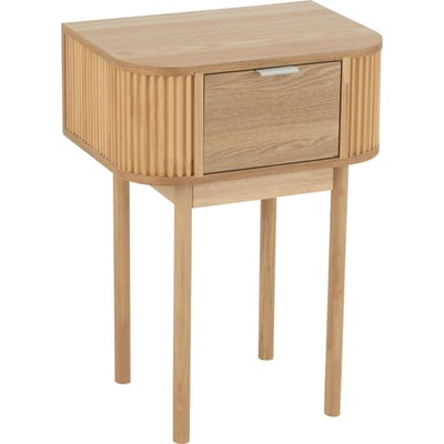 Table de chevet ronde en bois de pin RECOLLECTION