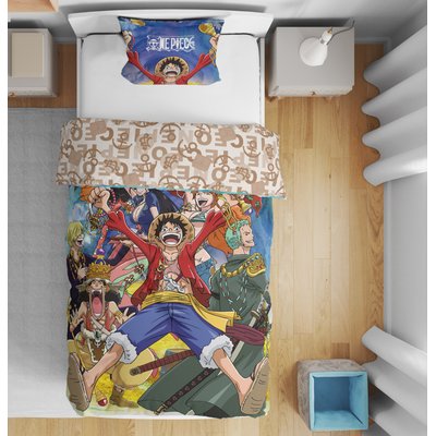 Parure de Lit Enfant Imprimée Réversible, TRESOR ET EQUIPAGE ONE PIECE