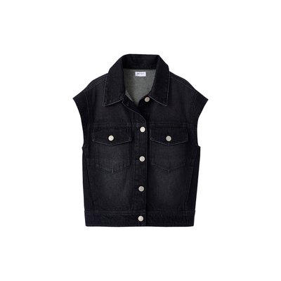 Veste en jean oversize sans manches JONEN