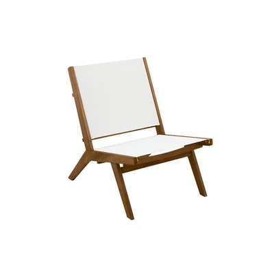 Fauteuil lounge de jardin en bois massif MALIBU MILIBOO