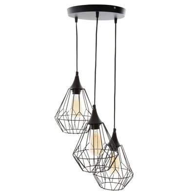 Suspension métal filaire 3 lampes ATMOSPHERA