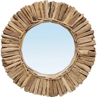 Miroir Couronne en Bois Flotté Bazar Bizar RECOLLECTION