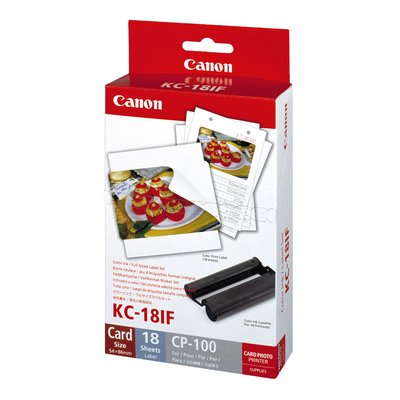 Cartouche d'encre KC18IF 18 stickers 54x86mm Selphy CANON