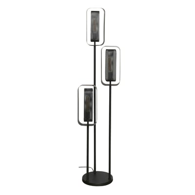 Lampadaire industriel à double cadre 3 lampes RALF PIER IMPORT