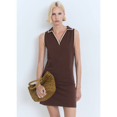 Robe courte style polo MANGO