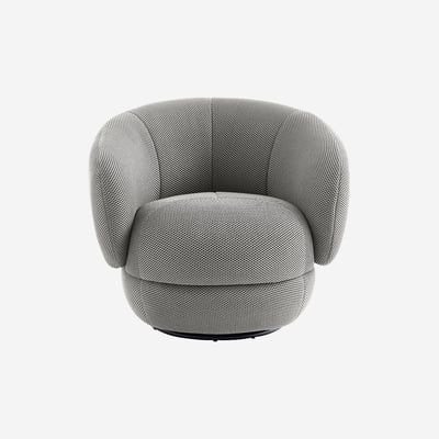 Fauteuil droit tissu SOMIO HABITAT