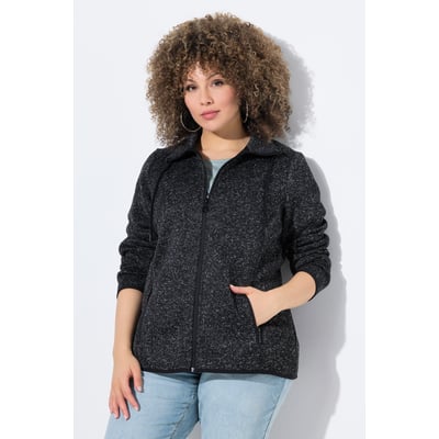 Veste en maille polaire, motif chiné ULLA POPKEN