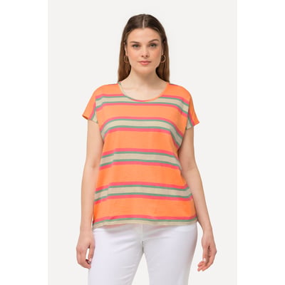 T-shirt oversized à rayures et col rond ULLA POPKEN