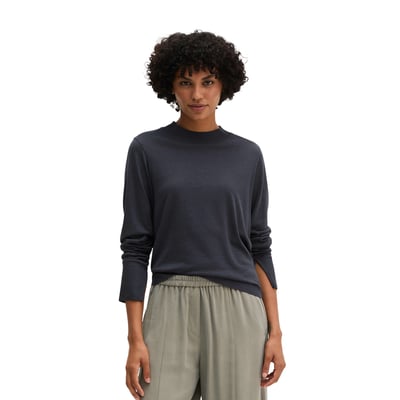 T-shirt long de luxe relaxed en mélange de TENCEL™ Lyocell et de coton MARC O'POLO