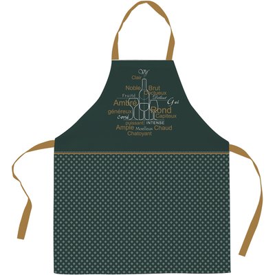 Tablier imprimée coton, Sommelier En Or C DESIGN HOME TEXTILE