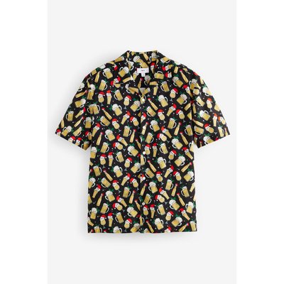 Chemise à manches courtes imprimé de noël NEXT