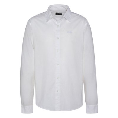 Chemise coton/lin à manches longues SCHOTT