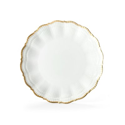 Coffret 6 assiettes plates - CORAIL BLANC MEDARD DE NOBLAT