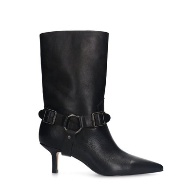 Bottines à talon et boucle en cuir SACHA