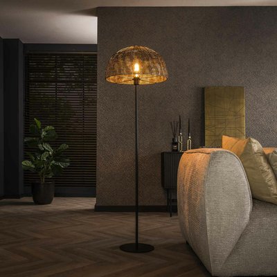 Lampadaire de salon avec abat-jour effet maille TRIBECA PIER IMPORT