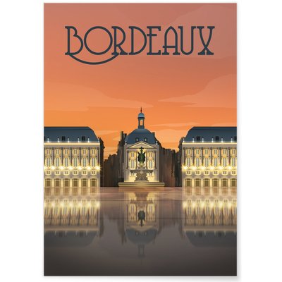Affiche ville Bordeaux L'AFFICHERIE