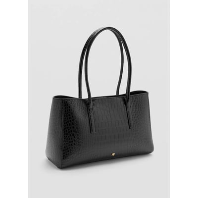 Sac porté épaule effet croco MANGO
