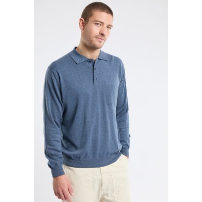 Polo manches longues en coton GUY DE BERAC