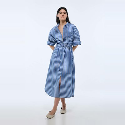 Robe chemise rayée en coton BIO GOTS MONOPRIX