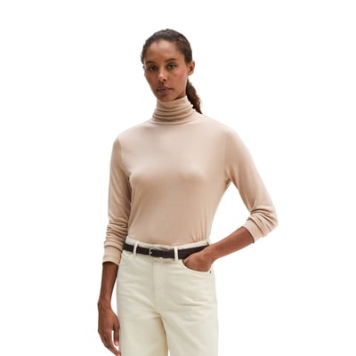 T-shirt long à col roulé regular en TENCEL™ Lyocell MARC O'POLO