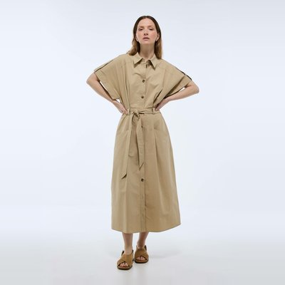 Robe courte cintrée unie en coton BIO GOTS MONOPRIX
